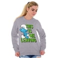 thumbnail image 4 of Smurfs Funny Attitude Don't Care Sweatshirt for Men or Women Brisco Brands S, 4 of 6