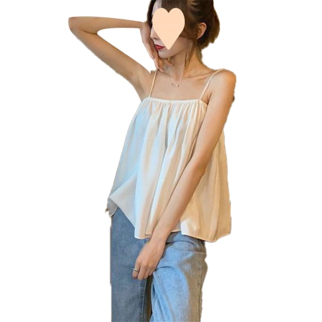Camiseta sin mangas para mujer,Camiseta sin mangas con tirantes finos para mujer Camisetas sin mangas con tirantes finos para mujer Camisetas sin mangas con tirantes para mujer Diseño exquisito