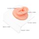 thumbnail image 2 of MERRYHAPY 1Par Oreja Simulada De Silicona Rosa Para Mostrar Joyas Y Practicar Piercing Con Base Estable, 2 of 8