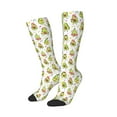 thumbnail image 2 of Fotbe Avocado Playing Music print Women's Men's Novelty Crew Socks Cotton Socks Knee High Socks for Walking,Running,Nurses,Pregnancy, 2 of 8