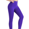 thumbnail image 4 of oqasdz Womens Leggings Solid Color Lifting Running Tights Slim Fit Comfortable Workout Yoga Pants XXL, 4 of 5