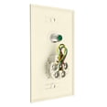 thumbnail image 2 of Construct Pro™ 3Ghz F-81 Connector & Phone Jack Wall Plate (Light Almond), 2 of 5