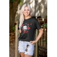 thumbnail image 3 of Retro Betty Boop Cartoon Head Roses Women's Graphic T Shirt Tees Brisco Brands S, 3 of 5