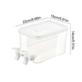 thumbnail image 3 of 3L Two Compartment Drinking Water Kettle Beverage Dispenser with Faucet Ice Cold Drink Pot Lemon Juice Container with Lid Tea Pot Lemonade Bucket, 3 of 7