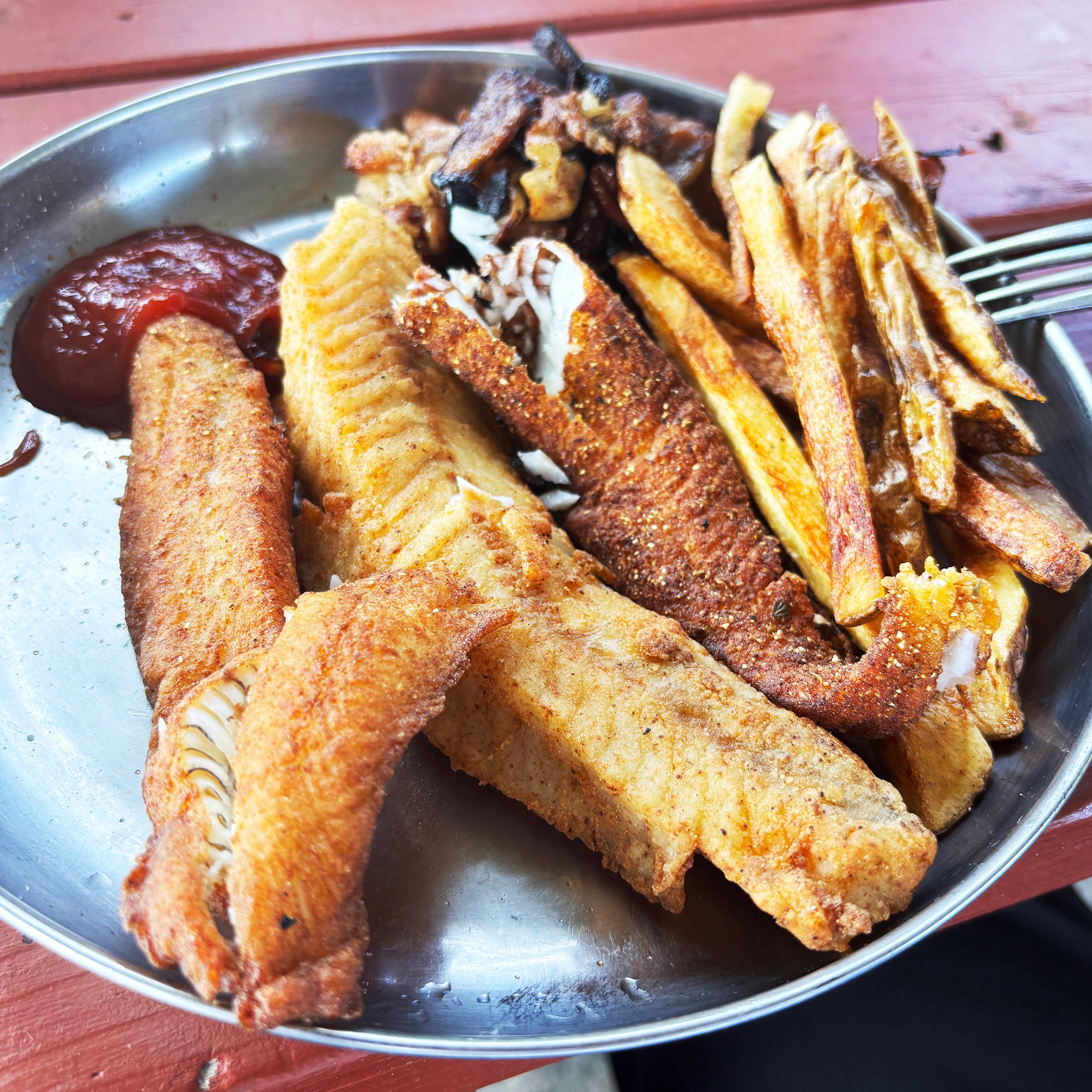 Blacktusk Food Co Fish Flavrin' + Crispy Seasoned Flour Coating & Batter Mix for Fish, Meat and Veggies + Garlic Flavor Coating + 340g