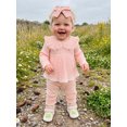 thumbnail image 6 of RUINIXCW Toddler Girl Fall Outfits Lace Trim Long Sleeve Tops and Pants Headband, 6 of 8