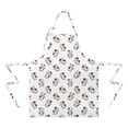 thumbnail image 2 of White Cow Happy Cow Pattern Apron-Garden Aprons for Women with Pockets-Cotton Linen Waterproof Kitchen Cooking Gardening Aprons Adjustable for Kitchen,Cooking,BBQ and Salon 33x27 Inch, 2 of 7