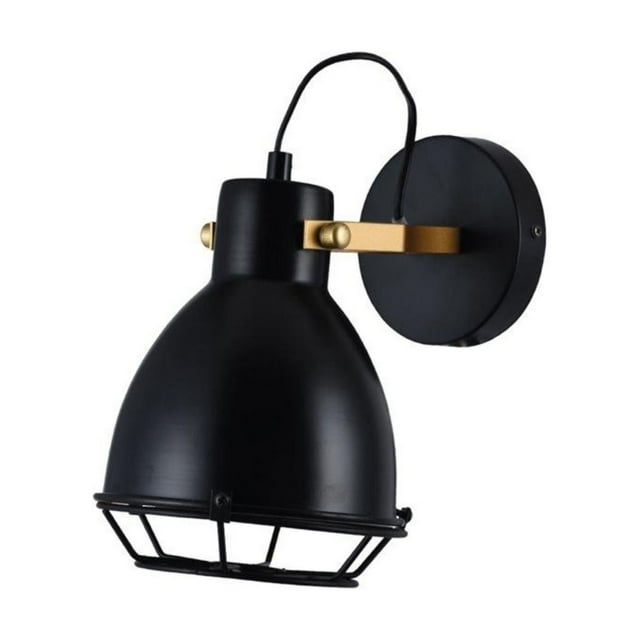 Xtricity Virginia Collection Indoor Wall Light Black And Gold Finish E26
