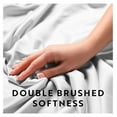 thumbnail image 3 of Double-Brushed Microfiber Full Sheet Set 4 Piece – Oeko-TEX Certified Ultra Soft & Wrinkle-Free - 16" Deep Pocket Sheets - Easy Care Full Size - Navy, 3 of 7