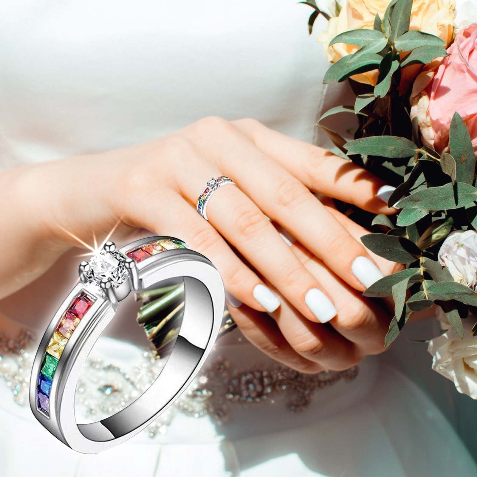 Diamond Ring Mozambican Sterling Silver Female Design Proposal Wedding  Fairy Ring Stylish Style Micro Cubic Zirconia Geometric Opening Ring  Girlfriend in Pakistan - StarShop.pk