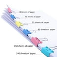 thumbnail image 5 of ¿Paquete De 80? Clips Para Carpetas Clips De Papel Limque Abrazaderas De Papel Con Cara Sonriente Hueca Linda De Colores 80 Piezas Clip De Tamaños Variados Para Regalos De Maestros De Oficina Y Cocina, 5 of 5