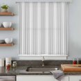 thumbnail image 5 of Gray Stripes Sheer Curtains 84 Inches Long, Vintage Minimalist Lines Texture Light Filering Curtains, Breathable Simi Curtain Privacy Drapes for Living Room Bedroom Lightweight Window Treatment, 5 of 9