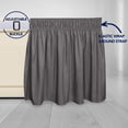 thumbnail image 2 of Easy-Going Wrap Around Ruffled Bed Skirt 18 Inch for Queen, King Size Beds, Dark Gray, 2 of 7