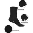 thumbnail image 3 of Kiibsot 4 Pack Flip Flop Socks Split Toe Socks Japanese Tabi Socks for Men Women, 3 of 7