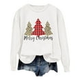 thumbnail image 4 of WEAIXIMIUNG Sweatshirts Grande Taille pour Femmes 3X Imprimé de Noël Décontracté à Manches Longues Pull Col Rond Sweat à Capuche, 4 of 4
