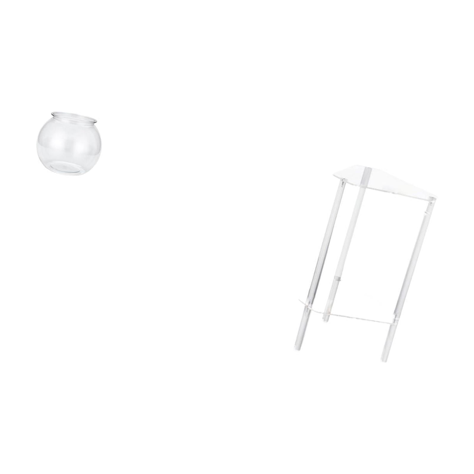 EHJRE Desktop Aquarium Tank Small Fish Bowl Transparent Acrylic Table Clear Container Modern Design Suitable for Bedroom Office Living Room Decoration