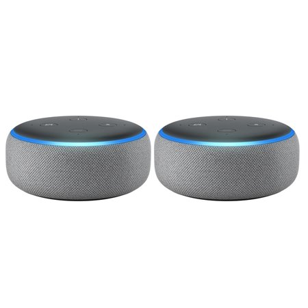 Amazon Echo Dot (3rd Gen) Smart speaker with Alexa - Heather Gray (2 ...