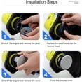 thumbnail image 3 of Air Powered Spool Cap Set, Repairing And Replacement For Ryobi One+ 18V, 24V, 40V Cordless Trimmers, CounterClockwise Rotation Design, 3 of 5