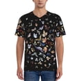 thumbnail image 4 of Haiem Hip Hop Hipster Baseball Jersey Button Down Shirts Sports Uniforms Men Women Jersey(Butterfly1,3X-Large), 4 of 9