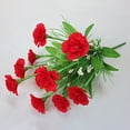 thumbnail image 3 of UDIYO 1 Bouquet 10 Heads Artificial Carnation Non-fading Mother Day Gift Simulation Flower, 3 of 3