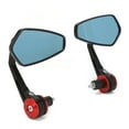 thumbnail image 5 of 7/8in Blue Glass Motorcycle Rearview Mirrors for Street Bikes Rarida, 5 of 8