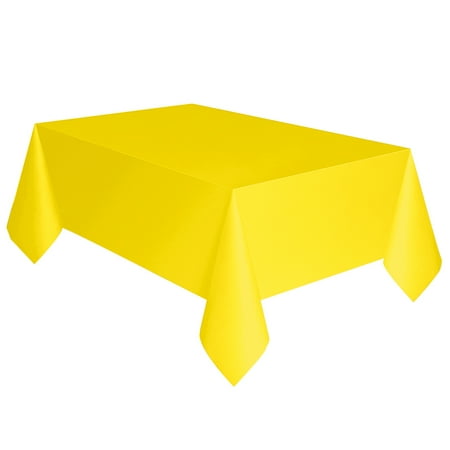 neon yellow tablecloth plastic 1ct celebrate way table michaels walmart