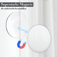 thumbnail image 4 of 20 Pcs Poids Magnétiques pour Rideaux, Poids Magnétiques pour Rideaux de Douche, Fond pour Nappe, Blanc, 4 of 5
