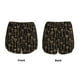 thumbnail image 3 of Balery Keys Pantalones cortos deportivos para mujer con forro y dos bolsillos, elásticos, para entrenamiento, gimnasio, yoga-Medium, 3 of 7