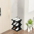 thumbnail image 5 of Corner Shoe Rack,Small Size Removable Shoe Cabinet, Easy to Install, Washable Storage Organizer, Compact Corner Shoe Storage, Household Footwear Organizer for Entryway or Bedroom, 5 of 6