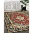 thumbnail image 2 of Ahgly Company Indoor Square Traditional Camel Brown Persian Area Rugs, 4' Square, 2 of 6