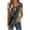 Khaki, variant on DeHolifer Womens Tops Summer Casual Floral Printed Crewneck Button Up Pleated Lightweight Loose T-Shirts Khaki XL