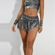 thumbnail image 4 of Gibobby faldas largas de mujer elegantes para mujer Pantalones cortos Rave Festival Bottoms(Negro, L), 4 of 5
