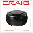 thumbnail image 2 of Craig CD-RW Boombox, Black, CD6951, 2 of 9