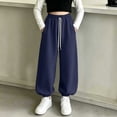 thumbnail image 2 of Bovxnpu Unisex Boys Sweatpants Kids Girls Elastic Waist Pocket Jogger Pants Bottoms, 2 of 8