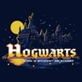 thumbnail image 2 of Men's Harry Potter Hogwarts Moon Portrait Hoodie Color: Navy Size: L, 2 of 4