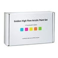 thumbnail image 3 of Golden Acrylics Golden High Flow Acrylic Paint Set, 5-Color Fluorescent Set | Pink, Blue, Chartreuse, Green, Orange | 1 Ounce, 3 of 3