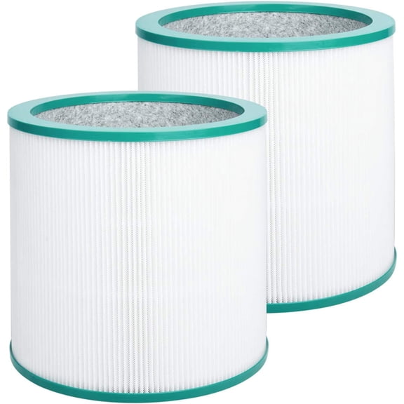 Fil-fresh 2 Pcs TP01, TP02 Air Purifier Filter Replacements for Dyson Pure Cool BP01, AM11, TP01, TP02, TP03 Air Purifier, Part # 968126-03