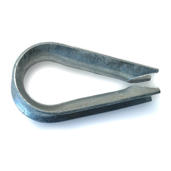 3/8" Galvanized Steel Wire Rope Thimbles (5 pcs.)