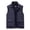 Dark Blue, variant on Herrnalise Men's Thin Workwear Solid Color Vest Stand Collar Sleeveless Jacket Tank Tops Khaki