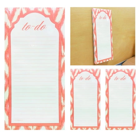 - 3 X Magnetic To Do Lists Note Pads Grocery Shopping Memo Notepad Stick To Fridge