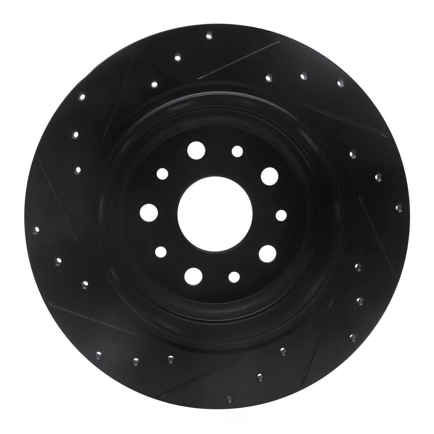 Dynamic Friction Company 633-42042R DFC Brake Rotor - Drilled And Slotted - Black