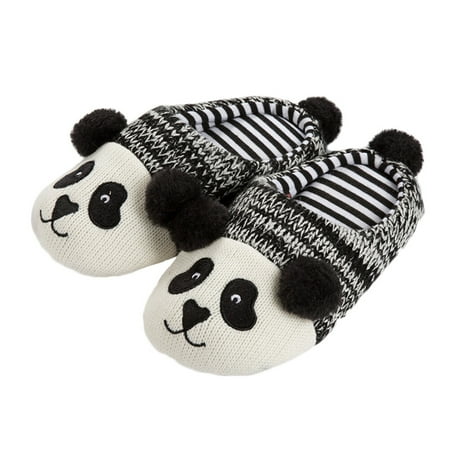 

Autumn Winter Panda Slippers Adorable Warm Shoes Cotton Floor Slippers for Indoor Home - 18CM (Boy/17CM Interior Length)