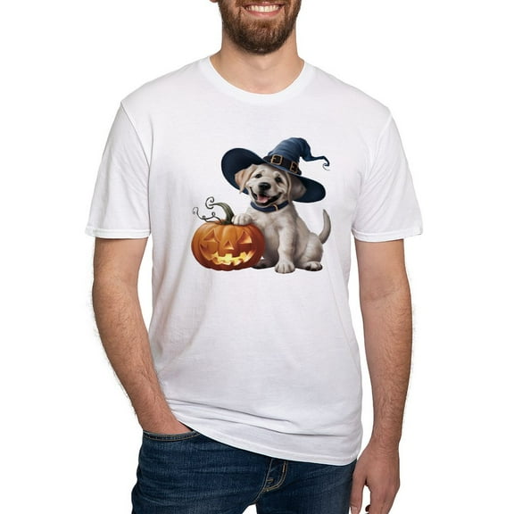 CafePress - Halloween Dog Men's Classic T Shirt - Fitted T-Shirt, Vintage Fit Soft Cotton Tee