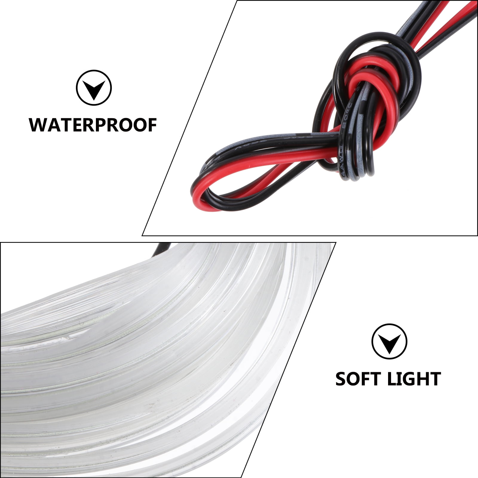 Car neon light 5M Flexible Neon Light Car EL Wire Rope Tube LED Strip