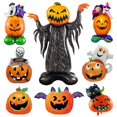 thumbnail image 4 of Globos de Halloween 2024, enorme esqueleto de pie, calabaza, fantasma, árbol, juego de globos de aluminio para Halloween, suministros de decoración para fiestas para niños, 4 of 5