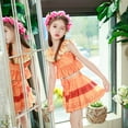 thumbnail image 4 of HAWEE Encanto Mirabel Swimsuit for Girls Isabella Pepa Princess Off Shoulder Ruffle Two Piece Bathing Suit, 4 of 7