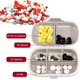 thumbnail image 2 of 1 x Travel Pill Ashtray, 8 Compartments, Portable Small Pill Ashtray for, 2 of 5