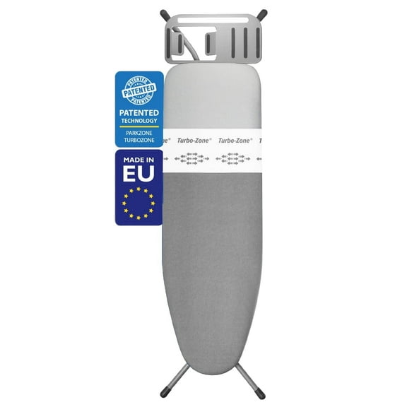 Bartnelli Heavy Duty Ironing Board 48x15" | European-Made, Patented Turbo & Park Zone, 4-Layer Cover, Adjustable Height