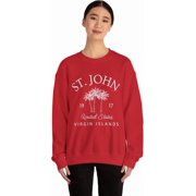 St. John Virgin Islands Sweatshirt, US Virgin Islands Saint John Crewneck Pullover, Unisex, St John Gift Souvenir