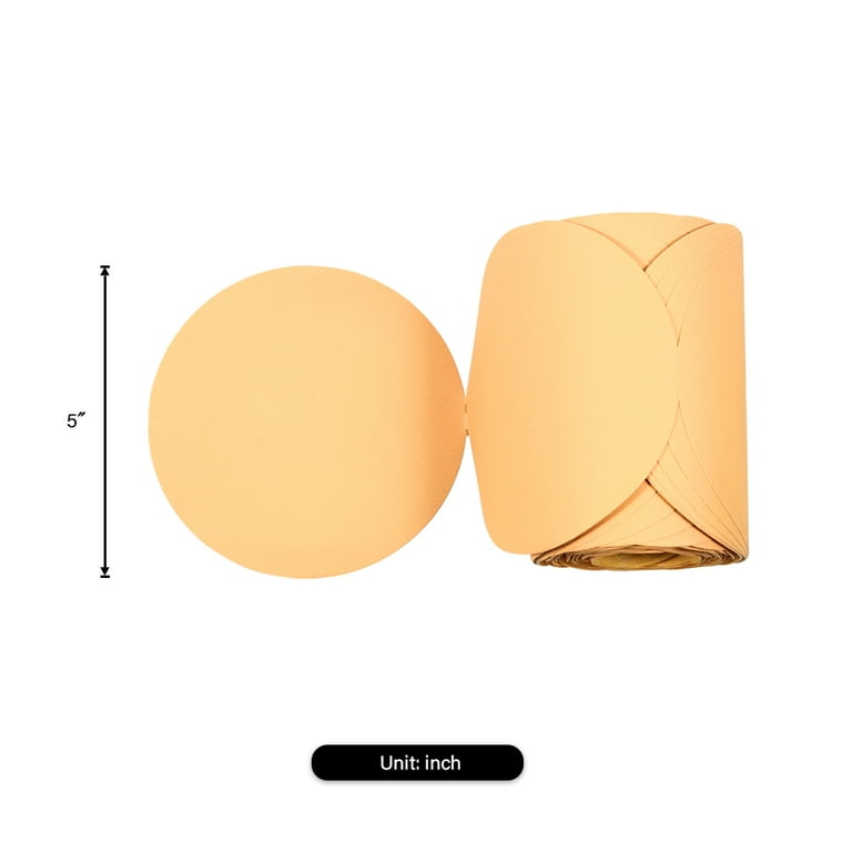 6" PSA Gold Self Adhesive DA Sanding Disc Rolls - 100 Pack